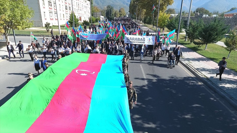 İsmayıllı gəncləri yürüş keçirdilər - FOTOLAR